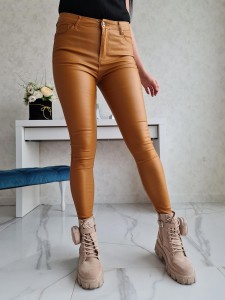 Woskowane  spodnie Goodies  camel